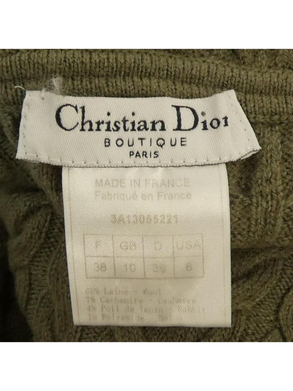 Dior Vintage Dio Knit Sweater View 3
